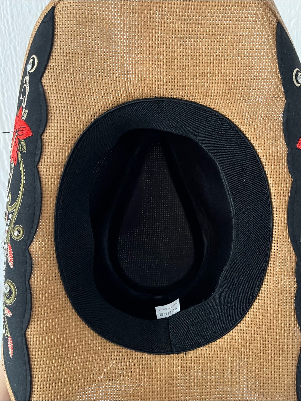 Embellished Straw Cowboy Hat with Ornate Concho - Picture 7 of 8
